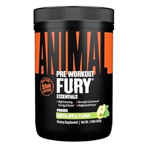 Animal Fury Pre Workout Green Apple Pulver