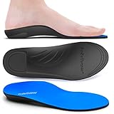 CoSoTower Orthotic Inserts Arch Support Insoles for Flat Feet, Over Pronation, Foot Pain, Plantar Fasciitis Relief Shoe Insoles for Women Men, Heavy Duty Support, Absorb Shock with Every Step Blue
