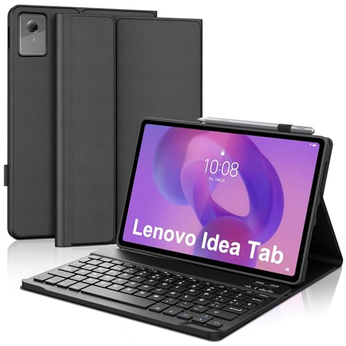 Funda con Teclado para Lenovo Idea Tab 11 Pulgadas, Español Ñ Teclado Bluetooth Inalámbrico Desmontable con Funda Protectora Delgada para Tablet Lenovo Idea Tab 11