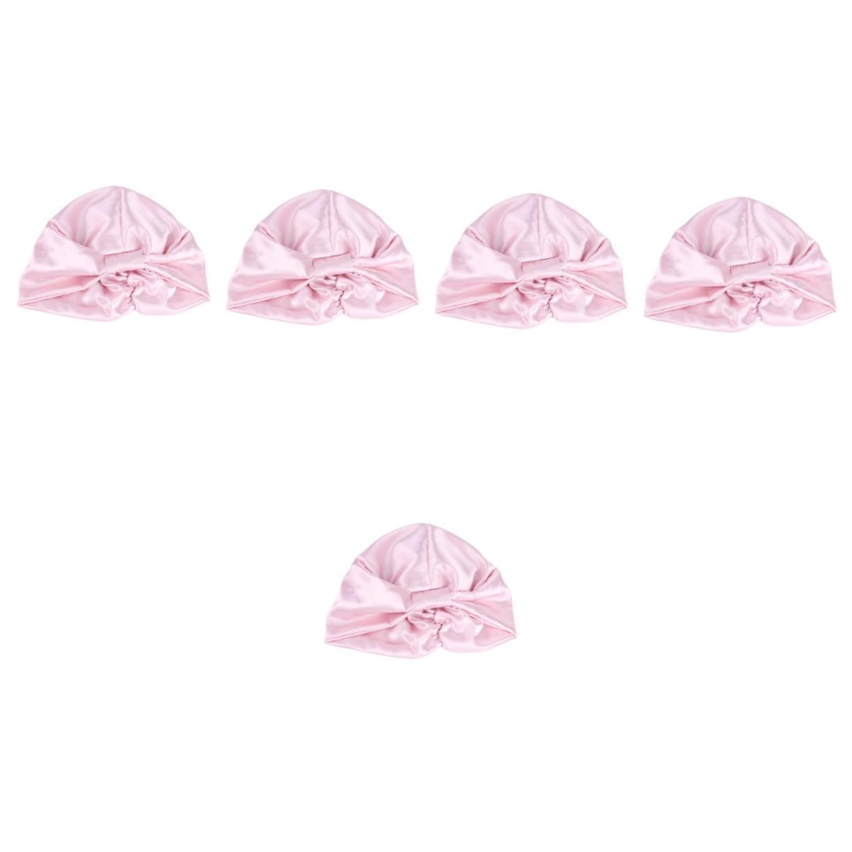 Beavorty 5piezas Gorro De Satin Para Mujer Turbante Doble Gorro De Quimioterapia Pañuelo Para Cuidado Del Cabello Para Dormir y Uso Diario
