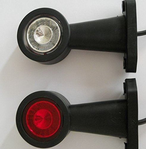 Xnourney 2PCS LED luce della targa, 12V-24V DC impermeabile, per camion