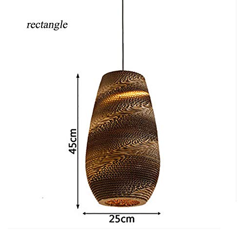 Preisvergleich Produktbild AA101 Handgefertigte Kronleuchter, Lange kleine Kronleuchter künstlerische Persönlichkeit Papier Pergament Kronleuchter Gourmet-ländlichen Stil kreative Persönlichkeit Kronleuchter