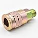 RETUIOS 3/8 Inch Industrial Steel Coupler Plug x 3/8 Inch Male NPT - CH661 Two packs