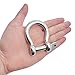 2 Pcs 1/2 Inch Screw Pin Anchor Shackle, MYYZMY 304 Stainless Steel Shackles for Chains Wirerope, 12 mm