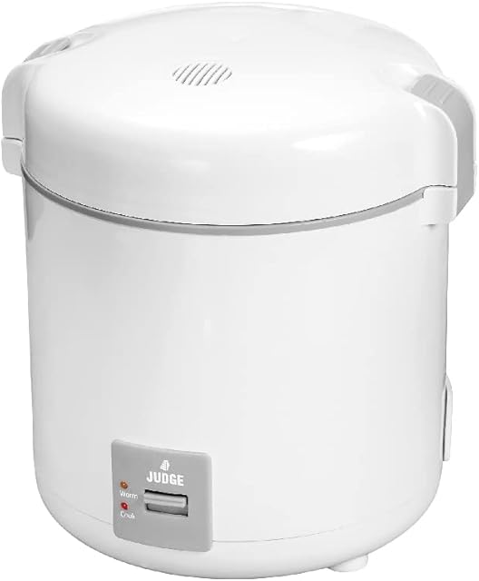 Judge JEA63 Small Electric Rice Cooker for 2, Fully Automatic with Removable Non Stick Rice Pot, 2 Year Guarantee