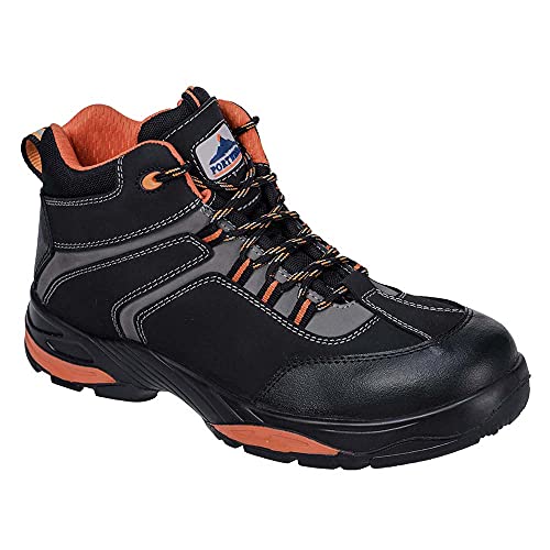 Portwest FC60BKR44 Compositelite Operis Boot, S3 HRO, Regular, Size: 44/1, Black/Orange