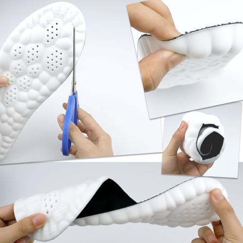 Image of 4 PCS Cut-Out Insoles 4D Cloud Soles Ultra Comfort Soft Memory Foam Cushioning Cloud Insoles for Men Women