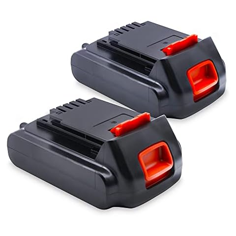 POANW 2 Pack 3.6Ah LBXR20 Battery for Black & Decker 20V Battery Max Lithium LB20 LBX20 LST220 LBXR2020-OPE LBXR20B-2 LB2X4020 Cordless Tool Cover