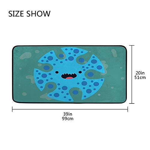 Alfombrilla de cocina para proteger el suelo con un diseño moderno de rayas 5