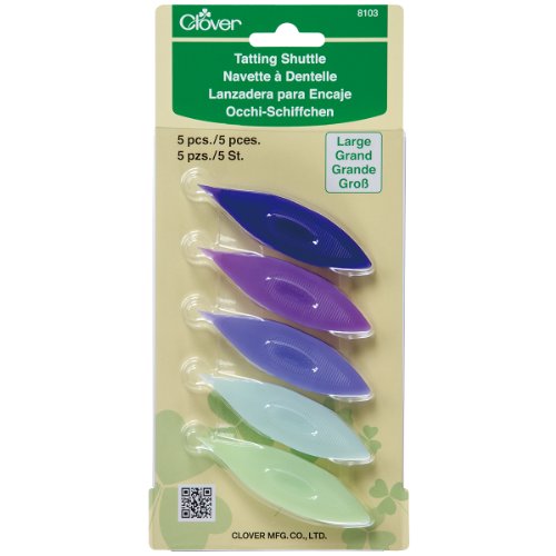 Clover 8103 5-Piece Tatting Shuttles Set, Large