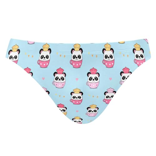 S Husky Cute Panda Swim Briefs for Men Bikini Swimwear Boys Short XXL B0404201