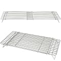 CANDANA Griddle Warming Rack for Blackstone 17 22 28 36 Inch Adjustable Upper Grid Shelf for Weber Pit Boss Nexgrill Charbroil and Most Tabletop Flat Top Grill Parts BBQ Accessories - Pack of 2