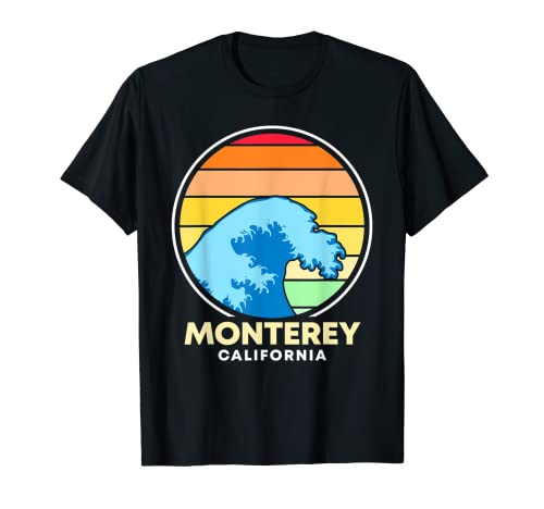 Monterey California Retro Pride Vacances Voyage Touriste Cadeau T-Shirt