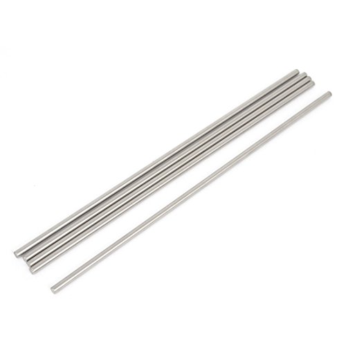 sourcing map 5 Stück 3 mm 16 cm lang Edelstahl Übertragung rund Stangen