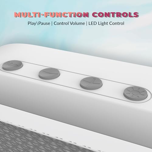 Image of AT-611 Ultimate | 05W Bluetooth Speaker | Hi-fi Stereo Sound Surround | Upto 08 Hours Playback with RGB Lights | Best for Mobile, Laptop /PC, Ipad, Media Players (Grey)