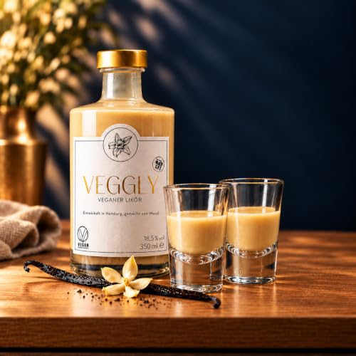VEGGLY Veganer Likör, GOLD-Edition, mit OATLY, handmade in Hamburg, als 350 ml oder Mini (100 ml)!