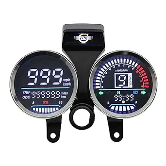Digital Motorcycle Speedometer for Suzuki GN 125 with Tachometer and Fuel Indicator
