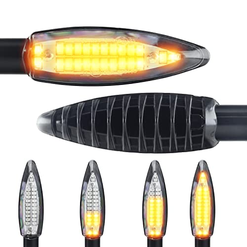 Area1 Clignotant LED pour scooter de moto compatible avec Keeway FACT, Matrix, Goccia, Hacker, Pixel (certifié E / 2 pièces) (B1)