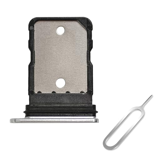 Cemobile Soporte de ranura para tarjeta SIM de repuesto para Google Pixel 7 Pro de 6.7 pulgadas con anillo de sellado de goma impermeable y pin de expulsión abierto (nieve/blanco)