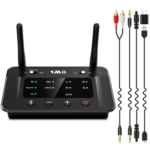 1Mii B03 Bluetooth 5.3 Transmitter Receiver for TV Home Stereo