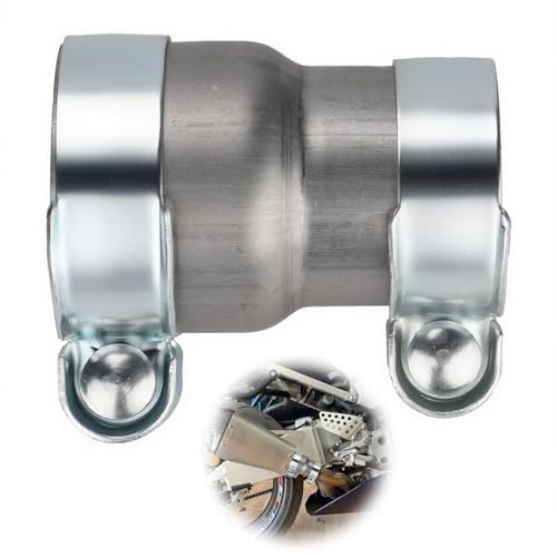 Sturiz Riduttore di scarico, connettore per tubi, 120 mm, fascetta di scarico, 60-65 mm, connettore riduttore per tubi, connettore per tubo di scarico, fascetta di scarico auto