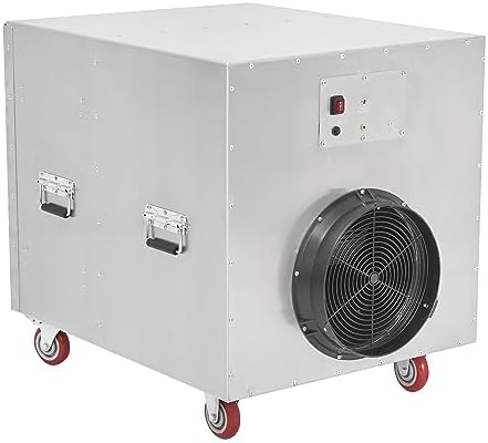 Mounto 2000CFM Commercial Air Purifier Negative Air Scrubber- High Air Flow Hepa Filter, Aluminum Housing, 2 Speed, Filter Change Reminder