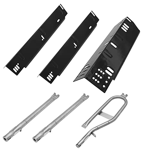 Bbqration Replacement Kit For Dyna-Glo 3-Burner Gas Grill Dgh373Crp Dgh373Crp-D, Dgh353Crp Dgh353Crp-D, Dgh371Crf Dgh371Crf-D, Heat Plate And Burner Kit For Dyna Glo 3 Burner Grill #TOP8