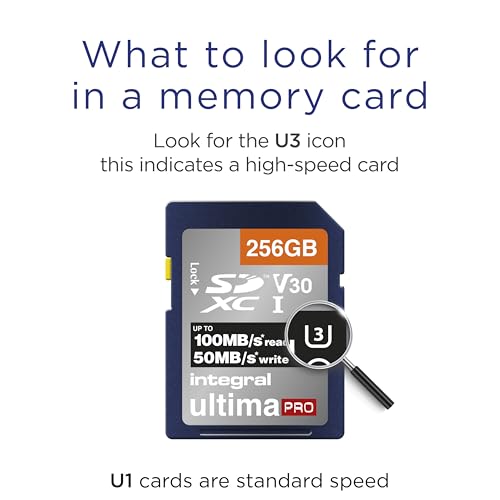 Integral 256GB SD Card 4K Ultra-HD Video Premium High Speed Memory Card SDXC Up to 100MB/s SDXC V30 UHS-I U3 Class 10 SD Memory Card - Image 2