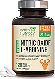 Extra Strength Nitric Oxide Supplement L Arginine 3X Strength - Citrulline Malate, AAKG, Beta Alanine - Premium Muscle Building Nitric Booster for Strength & Energy to Train Harder - 120 Capsules