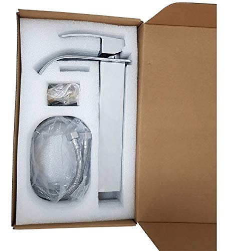 Torneira Metal Cromado Com Misturador Cascata Alta Tm 1030