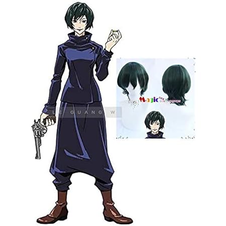 Amazon 呪術廻戦 アニメ版 禪院真依 ぜんいん まい コスプレ衣装 ウィッグ 靴追加可 風 コスプレ 仮装 通販