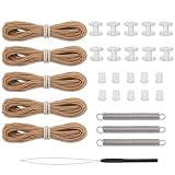 joytrace RV Pleated Shade Repair Kit, RV Window Shade Restringing Kit, Repair and Maintain of Day Night Pleated Shade (Tan)