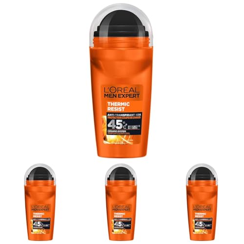 L'Oréal Men Expert Thermic Resist Déodorant Bille Homme (Paquete de 4)