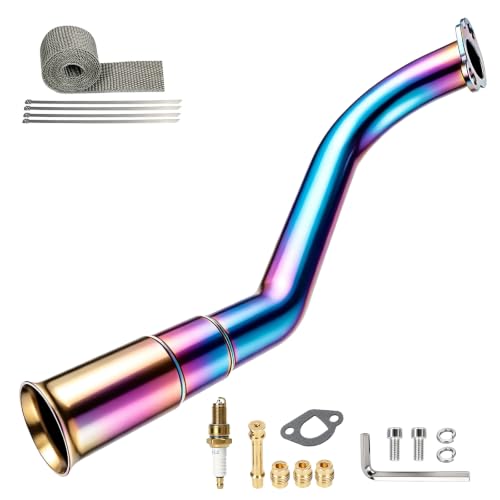 Image of HIAORS 212 Exhaust Pipe Trumpet Kit for Predator 212cc Mini Bike Go Kart