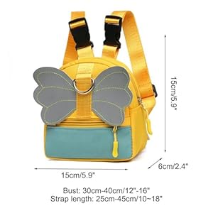   MiOYOOW-Dog-Backpack-Harness-Adjustable-Dog-Saddlebag-Back-Pack-Cute-Waterproof-Pet-Self-Carrier-Bag-with-Reflective-Wings-for-Small-Medium-Dogs-Cats-Walking-Hiking-Camping