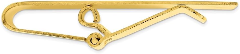 Diamond2Deal Gold-Plated Kelly Waters Hinged Engravable Grooved Money Clip (Length: 2.5 mm|Width: 23mm)