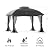 MOWOX POWER 10 x 12' Gazebo with Waterproof Double Vent Roof, Easy-Set up Gazebo with Mosquito Netting, Outdoor Gazebo for Garden, Backyard and Lawns (Gray).