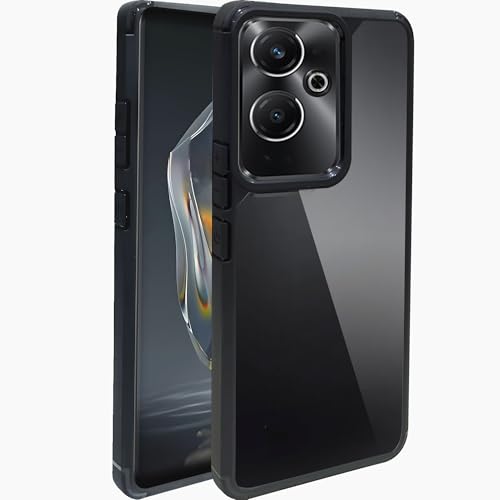 Image of A rtistque Hard Clear Back Cover Case for Mi Redmi 13 5G / Poco M6 Plus 5G | Shockproof TPU | Acrylic Armor | Stylish Protective Design - Transparent