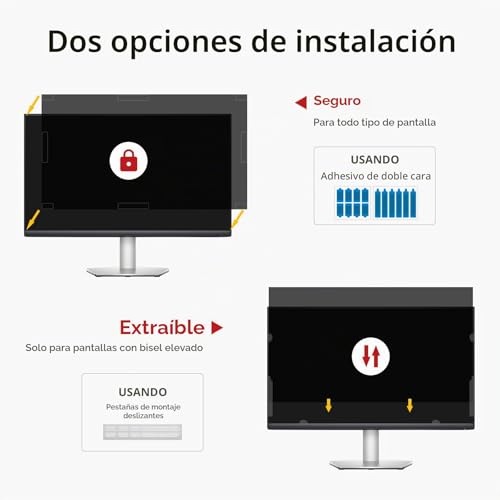Filtro protector de pantalla de privacidad de computadora de 21.5" extraíble 16:9 5