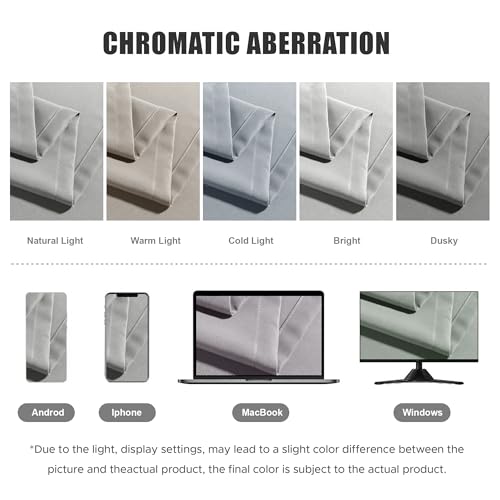 BONZER Waterproof Outdoor Curtains for Patio Porch Pergola Cabana Thick Privacy Extra Wide Grommet Indoor Curtains for Bedroom Living Room, 1 Panel, 150W x 95L inch, Silver by BONZER - Image 5