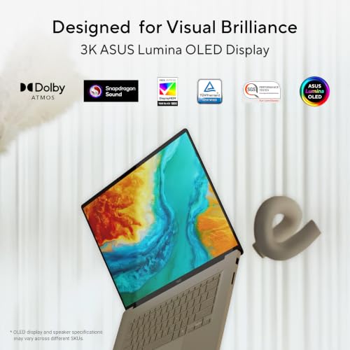 Image of ASUS Zenbook A16 (2026),Snapdragon X2 Elite Extreme,Qualcomm Adreno iGPU,24GB RAM,512GB SSD,OLED,16 inch(40 cm),Win 11,M365 Basic(1Y),Office 24,Zabriskie Beige,1.2 Kg,UX3607OA-SQ141WS,Thin & Light Laptop