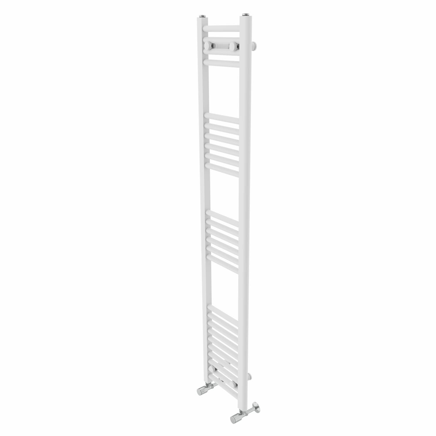 Warmehaus Contemporary Straight Bathroom Ladder Radiator Heated Towel Rail 1600 x 300mm Towel Warmer Central Heating White
