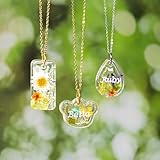 LET'S RESIN Keychain Resin Moulds Silicone with Hole, 16 Cavities UV Resin Jewellery Pendant Mould for Beginner, Epoxy Resin Moulds for Keychain Pendant Jewellery Making - Image 5