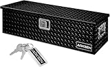 ARKSEN 39' Aluminum Diamond Plate Tool Box, Heavy Duty Waterproof Truck Storage Organizer Chest for Pick Up,Truck Bed, RV Trailer with Side...