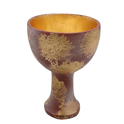 Copa del Santo Grial de Indiana Jones - Cáliz de Cristo en Resina, Decoración de Halloween, Réplica de Utilería, Colección de Lujo, Regalo, Artesanía Cruzada