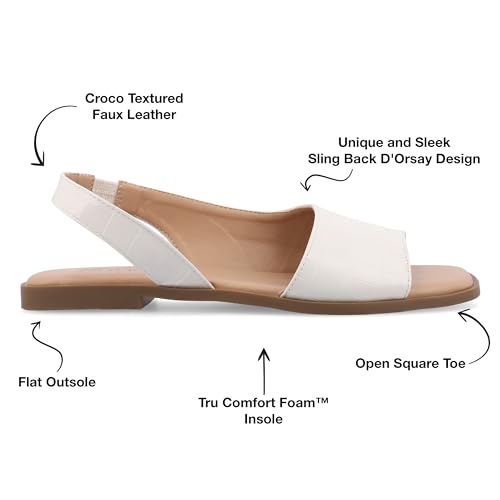 Image of Journee Collection Women's Brinsley Slingback Flat Sandals