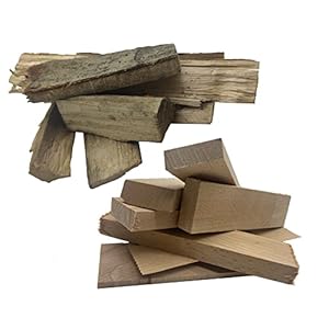 BTT-AZH Anzündholz, Brennholz, Anmachholz, Anfeuerholz (gemischt) 15kg für Kamin Grill Ofen Feuerstelle Kaminholz Holzofen Buche Eiche Esche Kiefer