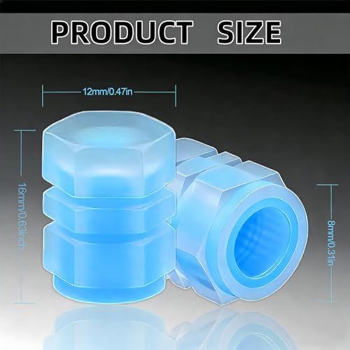 20 Pcs Glow Tire Valve Caps