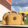 Flight Outfitters Bush Pilot Duffel Bag - Canvas/Leather Aviation Flight Bag with Padded Headset Pockets - Carry-On Luggage