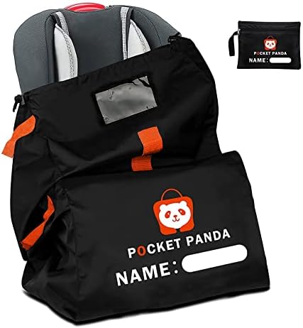Durable Car Seat Bags for Air Travel, Baby Travel Essential for Airplane. Toddler Carseat Gate Check Cover for Flying. Infant Airport Stroller Carrier. Flight Accessories for Booster,Gear Backpack